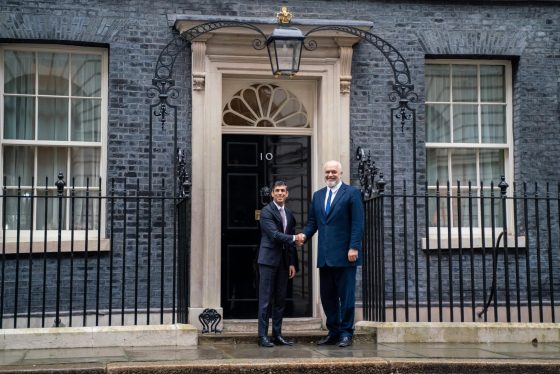 Prime Minister Rama meets with UK Prime Minister Rishi Sunak at 10 Downing Street