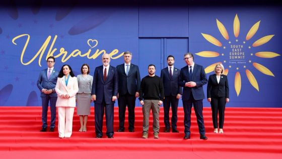 Prime Minister Edi Rama and President of Ukraine Volodymyr Zelenskyy host participating leaders in Ukraine-Southeast Europe summit