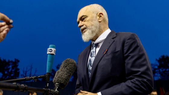 Luxembourg, Prime Minister Edi Rama before the start of the Second Intergovernmental Conference