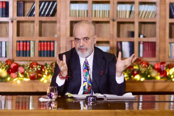 Prime Minister Edi Rama at the Traditional Year-End Conference with Journalists.