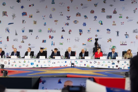 Tirana, Skanderbeg Square – The Sixth Summit of the European Political Community Opens Its First Plenary Session at the “House of Europe”