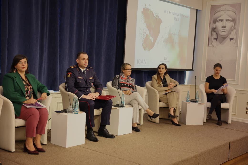 Drejtori i Përgjithshëm i Policisë së Shtetit, në Konferencën “Recalling UNSCR 1325 & 2242: Women, Youth and Local Security Councils as Key Actors in Shaping Community Safety and Preventing Violent Extremism”.