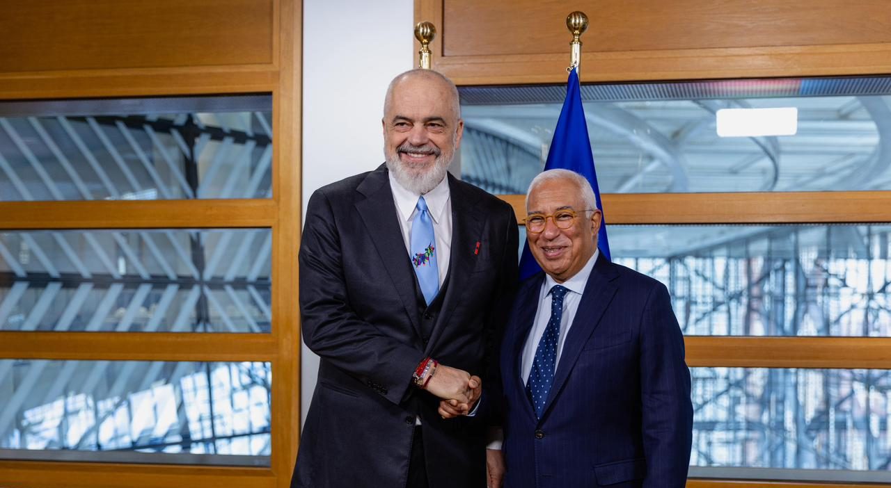 Bruksel, Kryeministri Rama takon Presidentin e Këshillit të Europës Antonio Costa