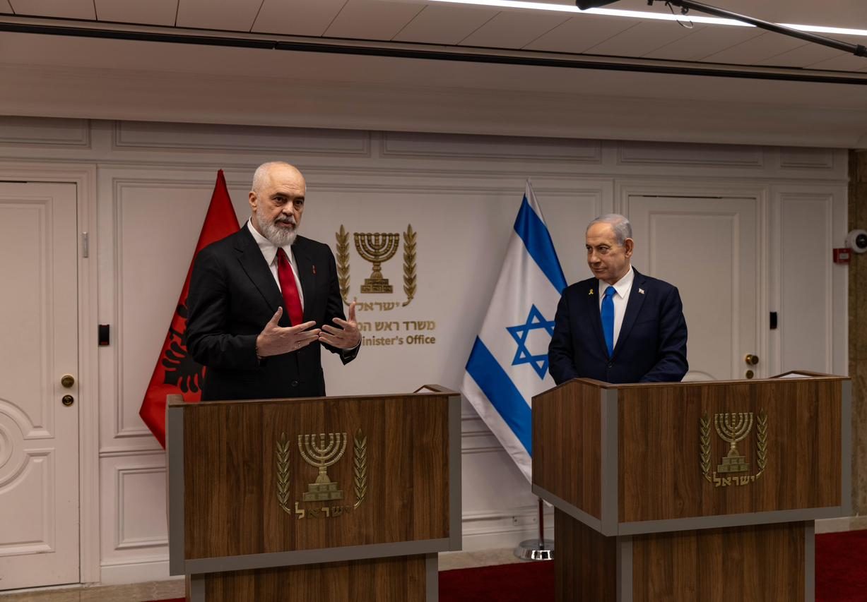 Jeruzalem, Kryeministri Rama takon Kryeministrin e Izraelit Benjamin Netanyahu