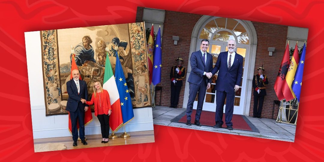 Kryeministri Rama vizitë pune në Itali dhe Spanjë