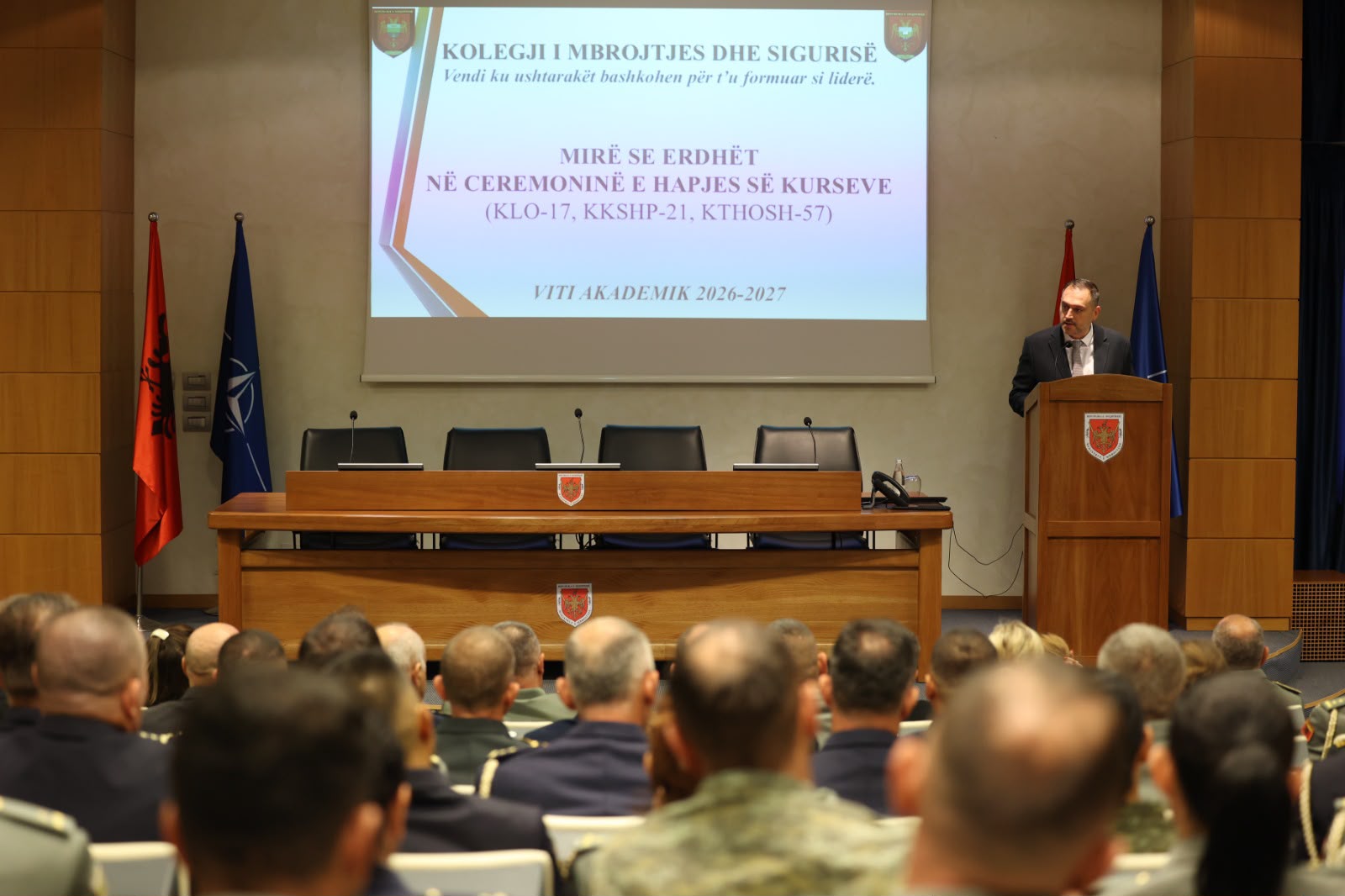 Ministri Nufi: Investimi në dije, profesionalizëm dhe lidership është investim për sigurinë dhe mbrojtjen e vendit