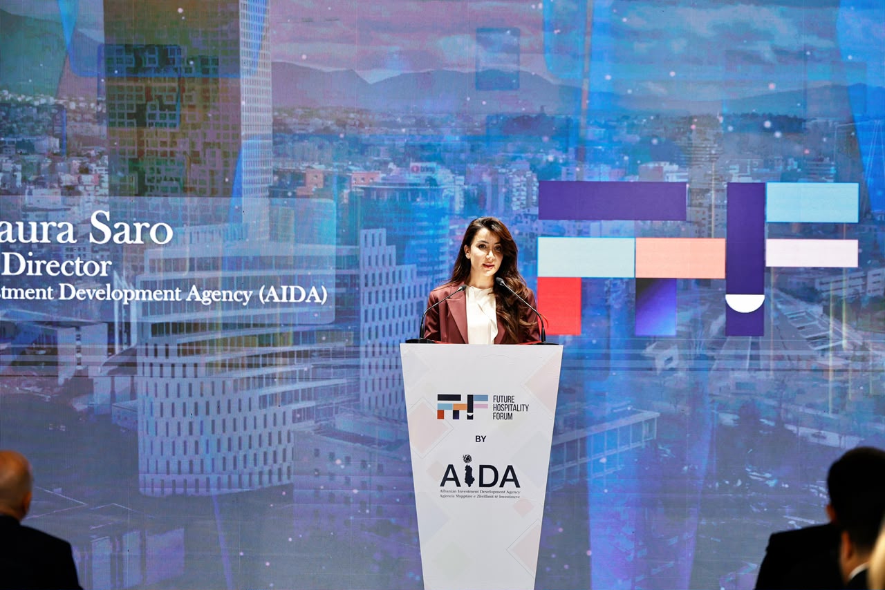 Laura Saro, drejtoresha e Agjencisë Shqiptare të Zhvillimit të Investimeve në Future Hospitality Forum: Shqipëria ka kaluar nga “Pse Shqipëria?” te “Ku të fillojmë?”
